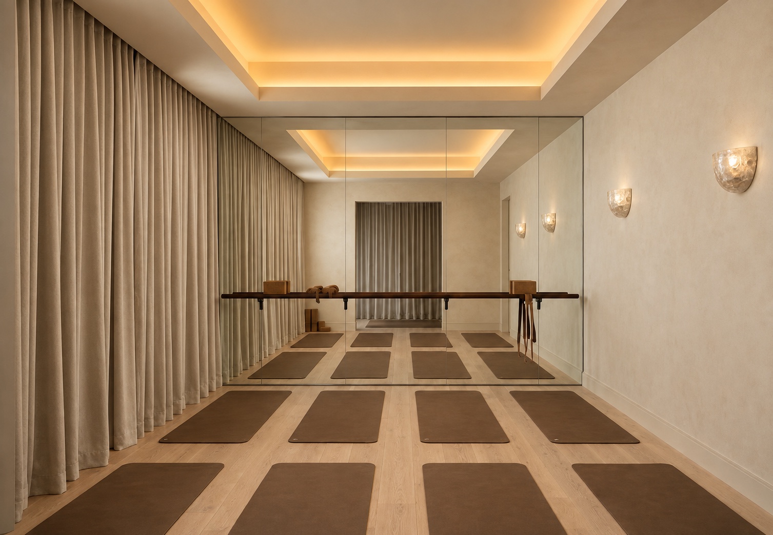 Poise Yoga practice room