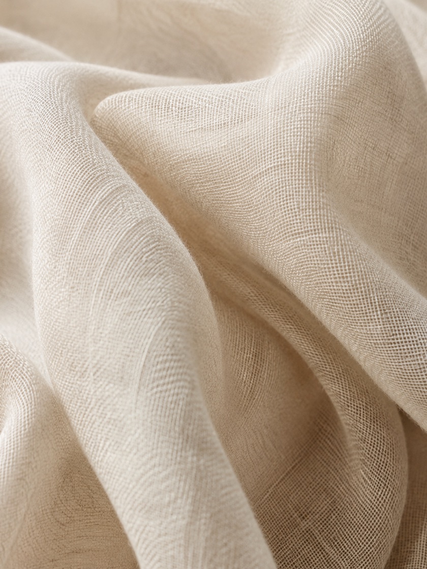 Cream woven linen